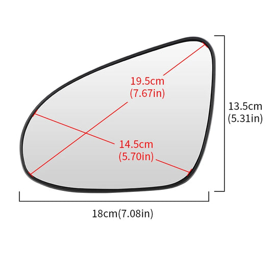 Side Rear View Mirror Glass Heated Door Wing For Toyota Corolla US 2014 2015 2016 2017 2018 2019 Heated 8793102F90 8796102F30