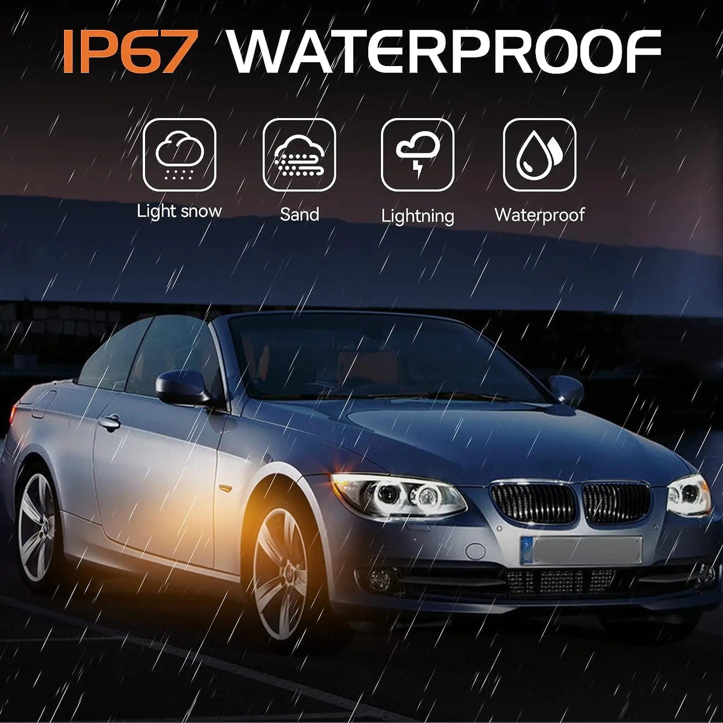 2pcs for BMW Led Dynamic Side Marker Turn Signal Light Sequential Blinker Light for E90 E91 E92 E93 E60 E87 E82 E46 Error Free