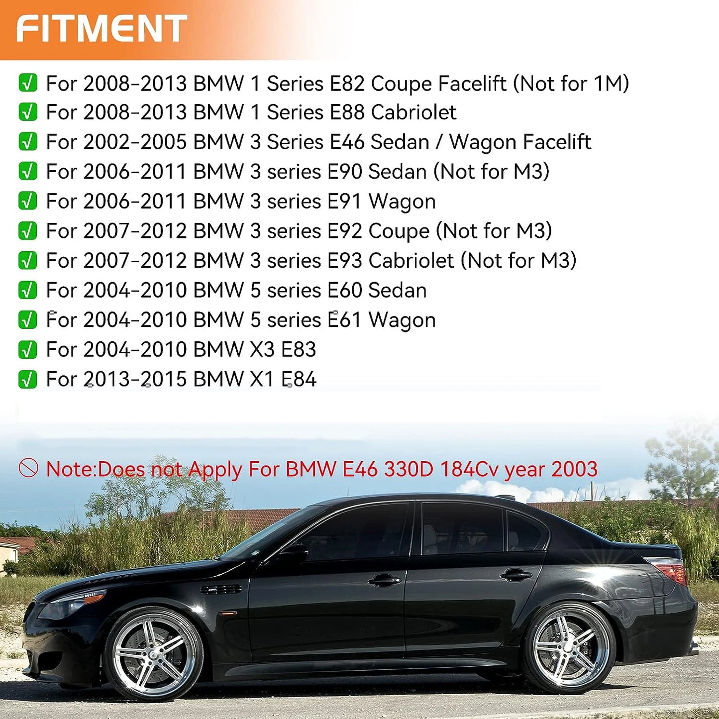 2pcs for BMW Led Dynamic Side Marker Turn Signal Light Sequential Blinker Light for E90 E91 E92 E93 E60 E87 E82 E46 Error Free