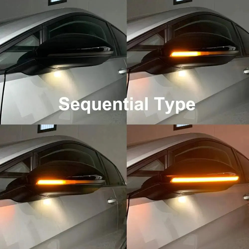 For VW Golf 7 VII MK7.5 JETTA MK7 Touran Dynamic Turn Signal LED Side Wing Rearview Mirror Indicator Blinker Sequential Light