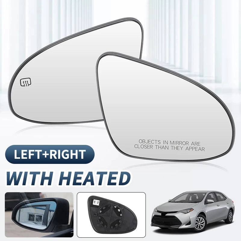 Side Rear View Mirror Glass Heated Door Wing For Toyota Corolla US 2014 2015 2016 2017 2018 2019 Heated 8793102F90 8796102F30