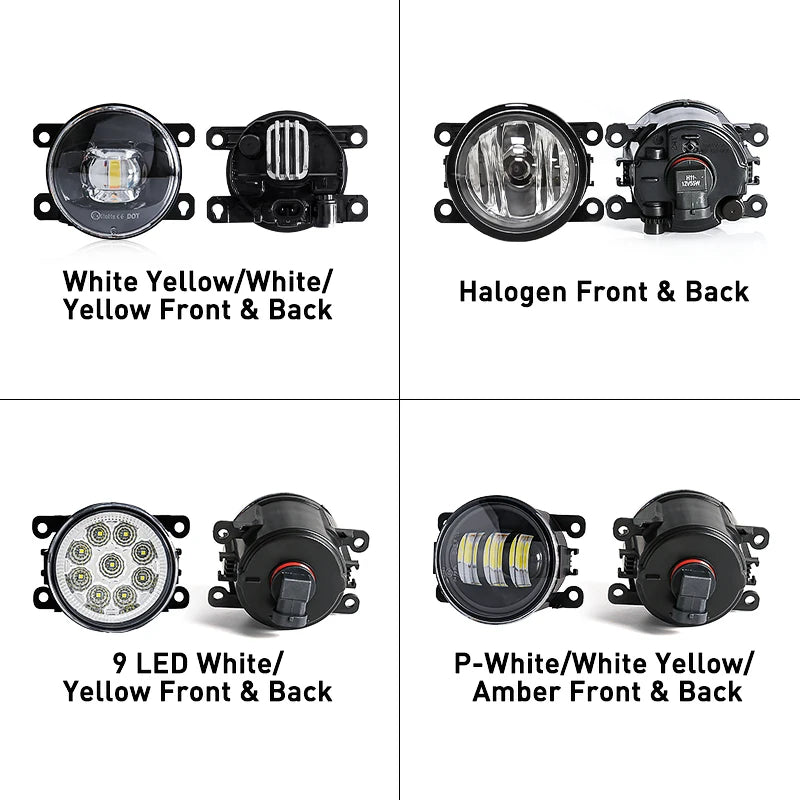 LED Fog Light For Citroen Ford Honda Suzuki Isuzu Mitsubishi Renault Auto Car Fog Lamp 8000LM 30W White Yellow 12V Waterproof
