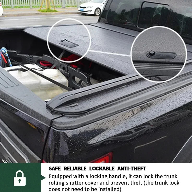 Aluminum Hard Retractable Truck Pickup Bed Cover For Toyota Hilux Revo Rocoo Vigo Tundra Tacoma V6 V8 4WD