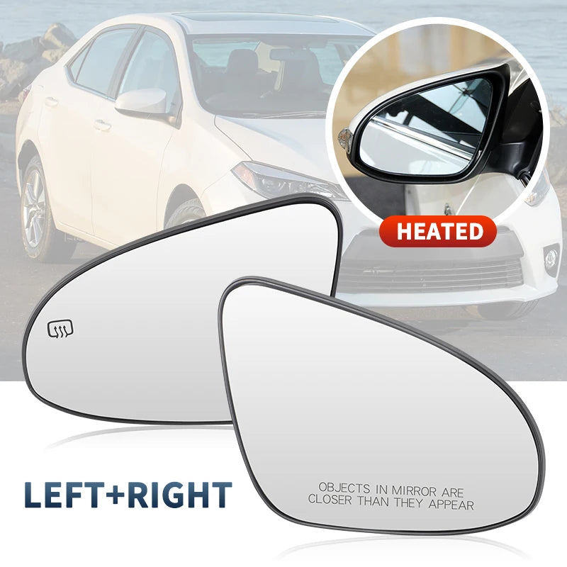 Side Rear View Mirror Glass Heated Door Wing For Toyota Corolla US 2014 2015 2016 2017 2018 2019 Heated 8793102F90 8796102F30