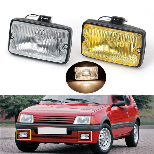 Car Front Bumper Fog Light Daytime Running Drive Lamp For Peugeot 205 GTI CTI 106 306 Mi16 H3 Spotlamp Spotlight