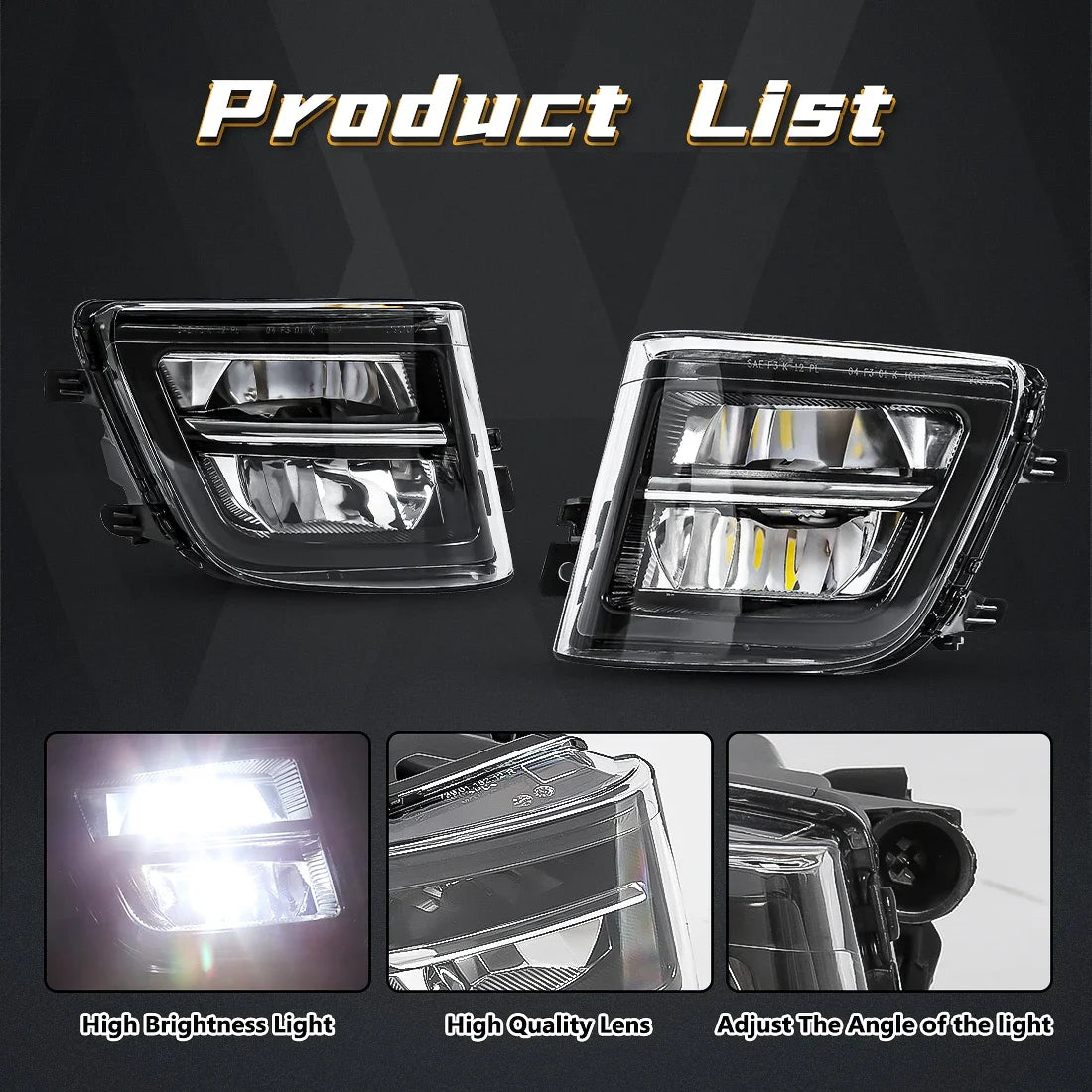 Front Bumper Driving Lights For BMW 7 Series F01 F02 F03 730i 740i 750i 760i Car LED Fog Lamps OE: 63177311288 63177311287 12V