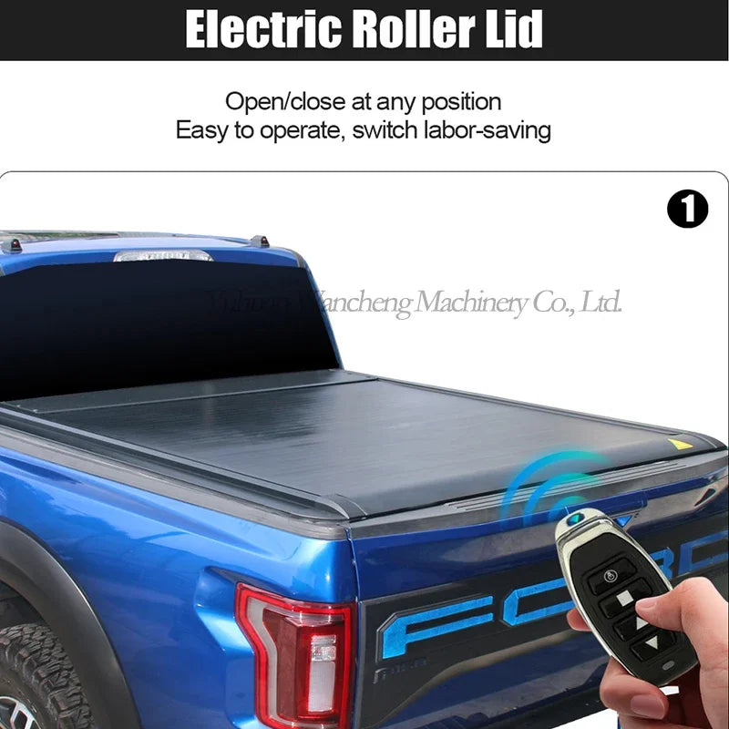 Truck Bed Roller Electric Pickup Truck Bed Cover Trifold Tonneau Cover Hard Tri Fold For  Ram 2017